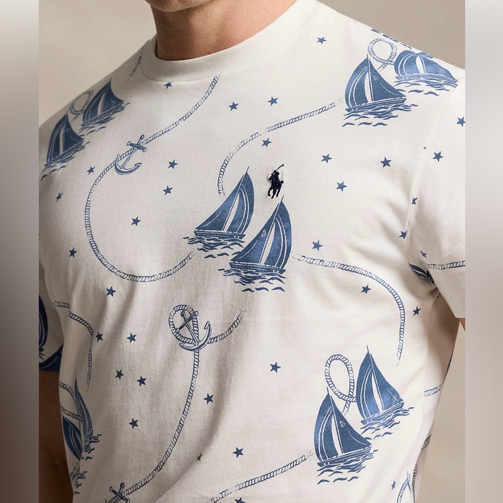 Polo Ralph Lauren
Men's Classic-Fit Nautical Jersey
T-Shirt